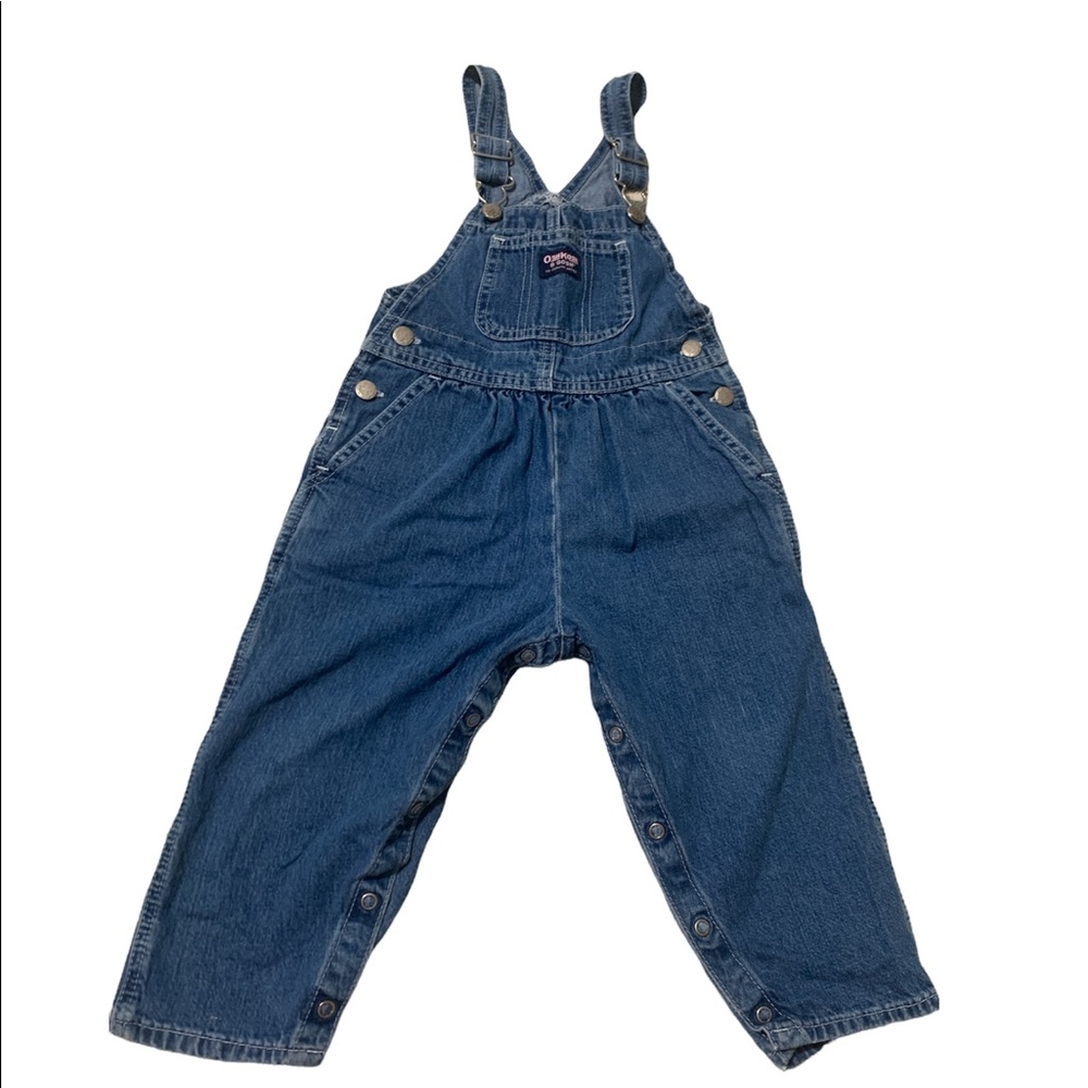 OshKosh Denim Overalls for little girls size 3T blue color